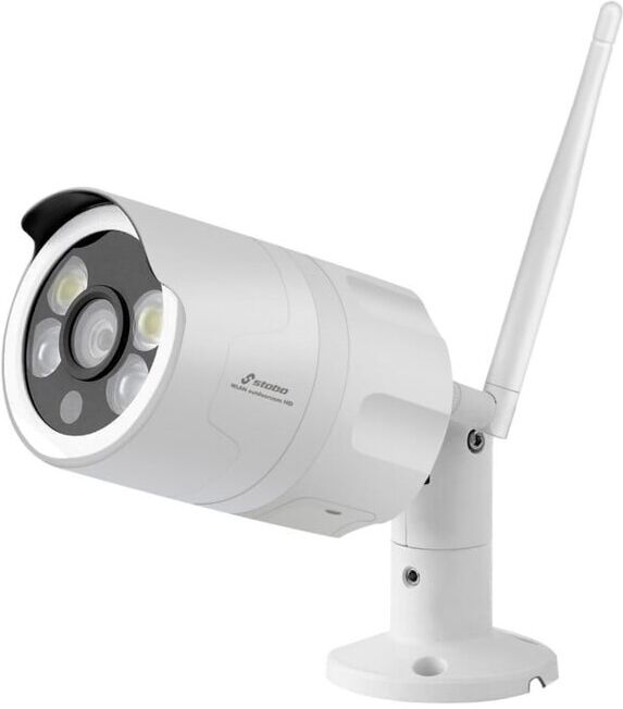 stabo Caméra vidéo couleur sans fil HD 110° pour extérieur WLAN (51096)