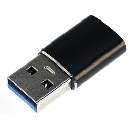 2x Steffen Adapter (USB-A, USB-C), USB Adapter, Schwarz
