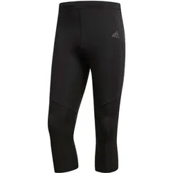 ADIDAS Herren Lauftights 3/4-Länge, Größe S in Schwarz Schwarz