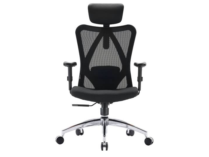 Chaise De Bureau / Chaise Pivotante M18-m148 Tissu / Maille Noir Sihoo