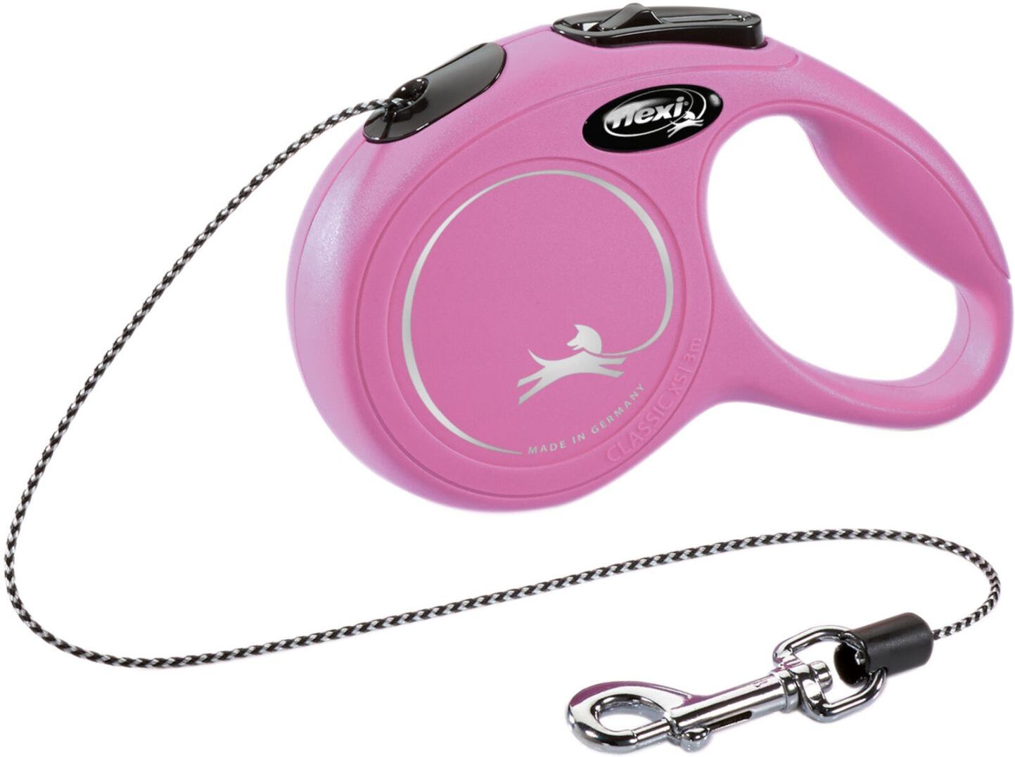 TRIXIE flexi New CLASSIC, Seil, XS: 3 m, pink