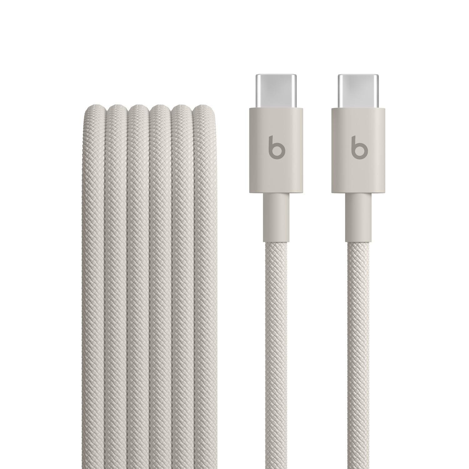Beats USB-C zu USB-C umflochtenes Kabel 3m Power Engerie Grau