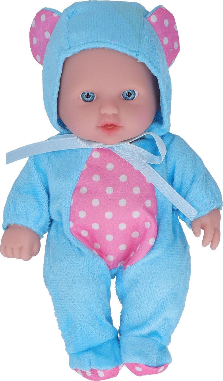 Gistuch Realistische babypop van vinyl met kleding, 20 cm