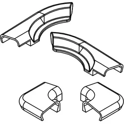 HSK Ersatzteile Wasserleistenendkappe, Chrom, E100212-5-41 E100212-5-41