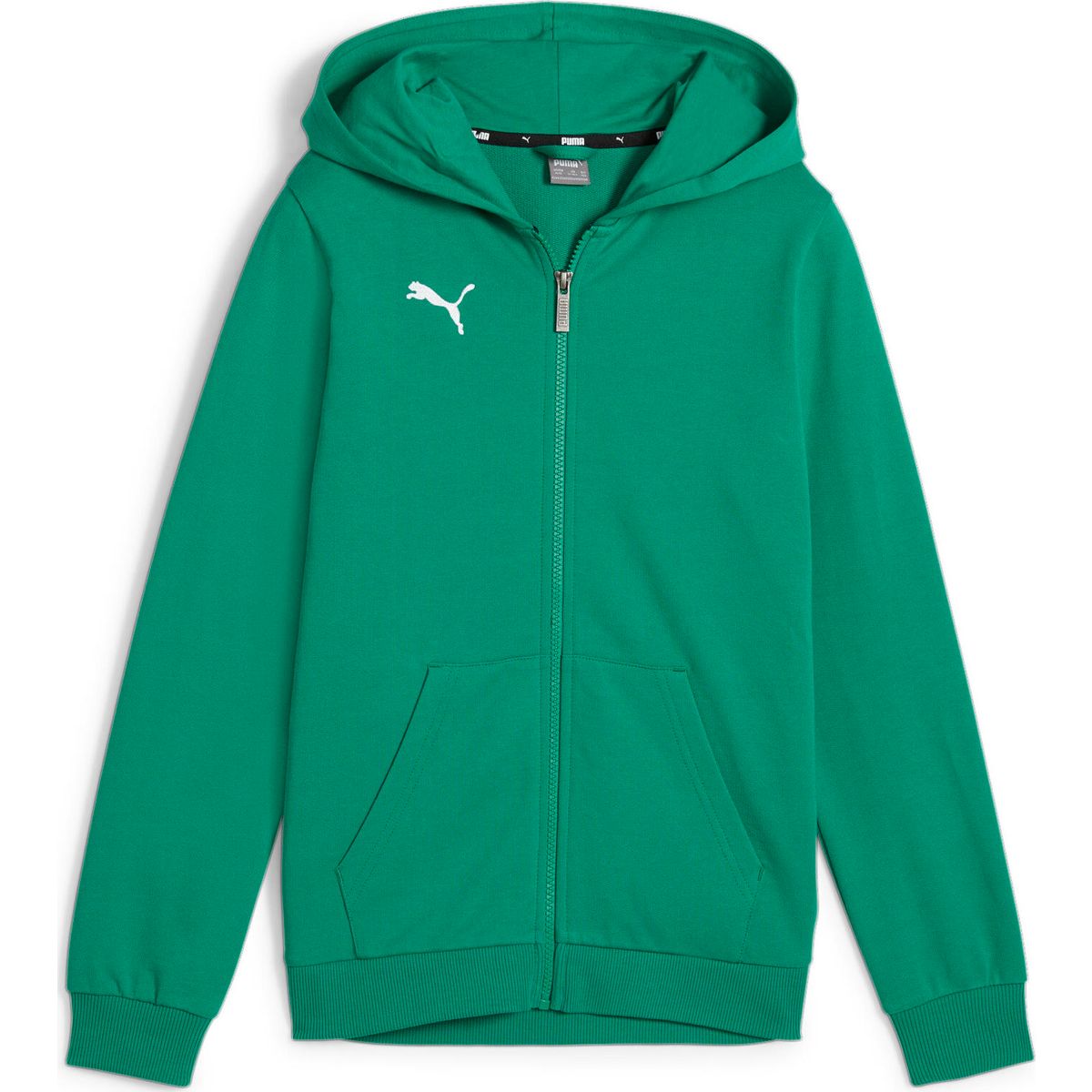Puma Teamgoal Casuals Hooded Jacket Jr sport green-puma white (05) 116 658596-05-116