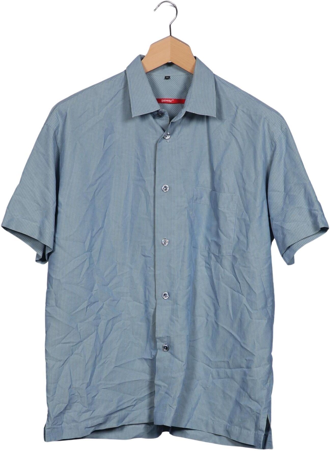 Signum Herren Hemd, Hellblau, Gr. XL, Modal / Synthetik - Second Hand