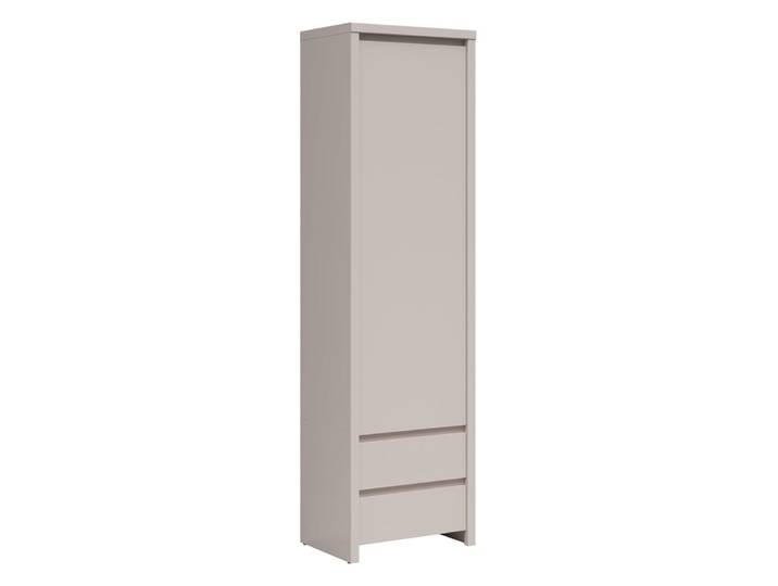 Armoire colonne 1 porte 2 tiroirs panneaux de particules beige