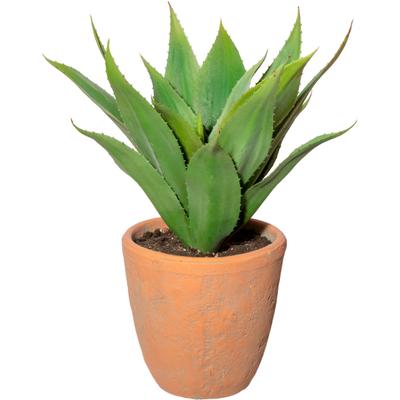 Künstliche Zimmerpflanze CREATIV GREEN "Agave im Terracottatopf", grün, H:40cm, Obermaterial: 100% Polyethylen, Kunstpflanzen, Künstliche Zimmerpflanze