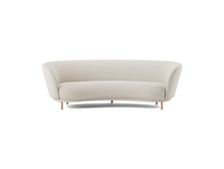 Massproductions Canapé Dandy 3 places Natural oak-Linara 05 Porridge