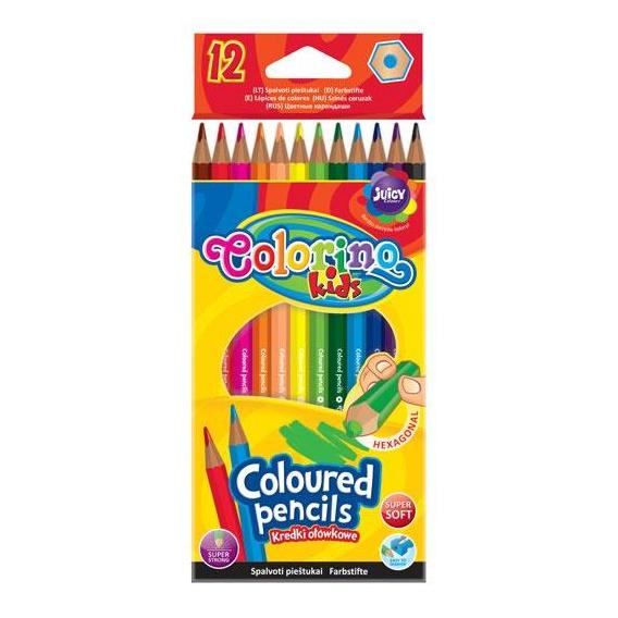Patio Kids Hexagonal coloured pencils 12 colours (12x) (45368740)