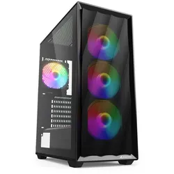 Sharkoon PC-Gehäuse VK4 Rainbow ATX Midi-Tower schwarz