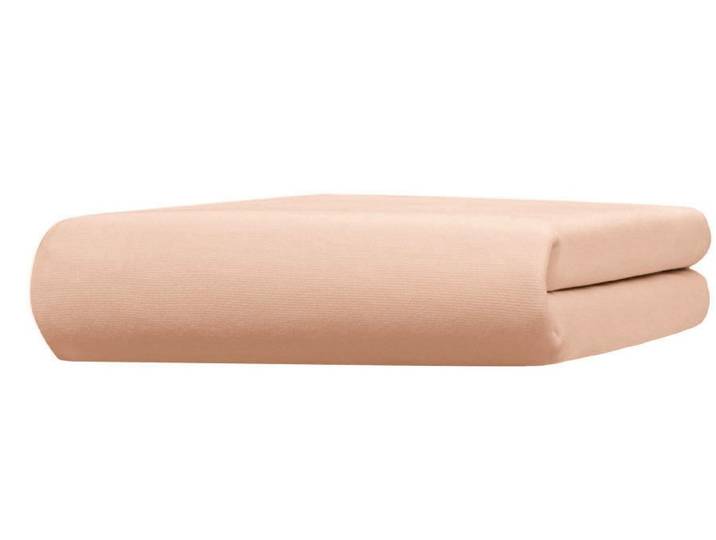 Edel-Jersey-Spannbetttuch von Bellana, Apricot, Größe 133 (1x 90–100/190–200 cm), Edel-Jersey Exclusiv