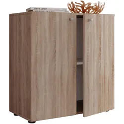 VCM, Kommode + Sideboard, Holz Kommode Vandol V1 mit Drehtüren (70 x 40 x 74 cm)