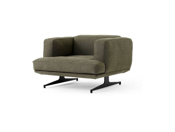&Tradition Fauteuil Inland AV21 Argile 0014-noir chaud