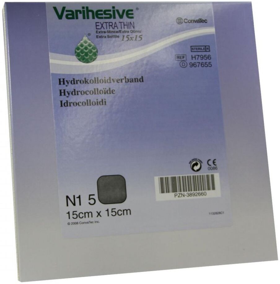 Varihesive extra dünn 15x15 cm Hkv hydroaktiv
