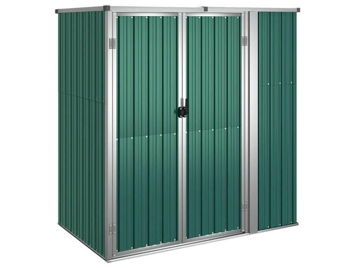 vidaXL Gerätehaus Grün 161/89/161 Cm Verzinkter Stahl, Metall, 161x161x89 cm, Gartenzubehör, Gartenhäuser & Gewächshäuser