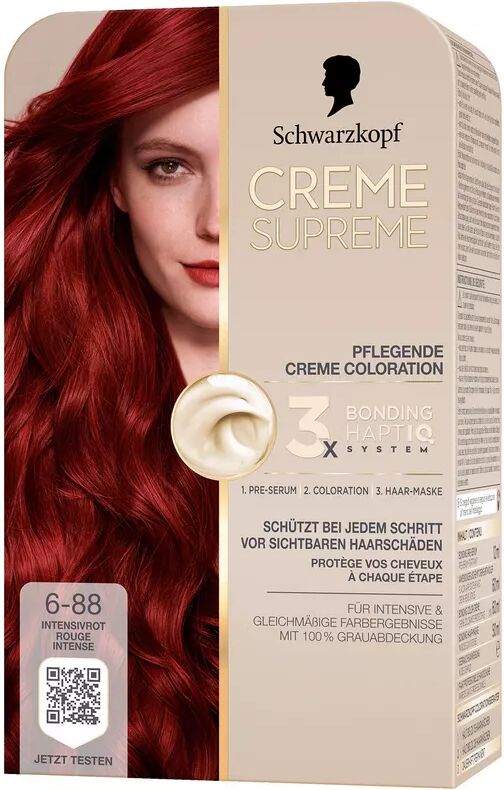 Creme Supreme - Coloration 6-88 Intensivrot, 1 pièce, - Intensivrot