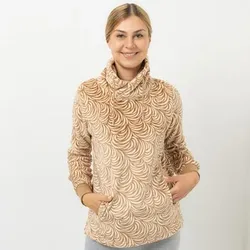 MONT CHALET Damen-Pullover Designauswahl Mikrofaser Chinchilla großer Schalkragen
