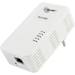 Allnet Powerline 1200Mbit Bridge RJ45 HomePlugV2 SmartLink mit PoE AT (1200 Mbit/s), Powerline, Weiss