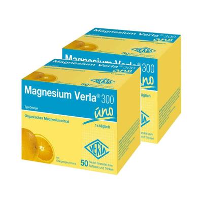 Magnesium Verla 300 Orange Granulat Doppelpack 2x50 St
