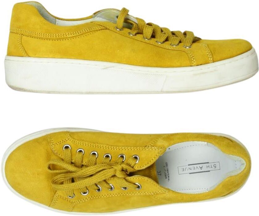 5th Avenue Damen Sneaker, Gelb, Gr. EU 37, Leder - Second Hand