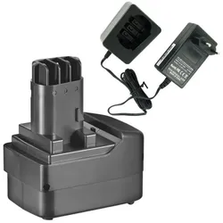 AccuCell, Werkzeugakku + Ladegerät, Akku und Ladegerät Metabo BS 12, BST 12 SB12 (12 V)