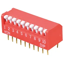 DP 10 - Piano-Dip-Schalter, 10-polig