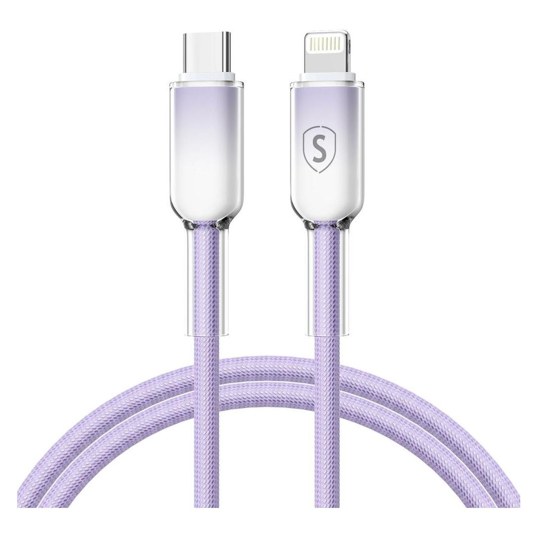 SIGN Dynamic Series USB-C to Lightning Cable 2.4 A, 1m - Purple (1 m) (SN-D-PURPLECL1M)