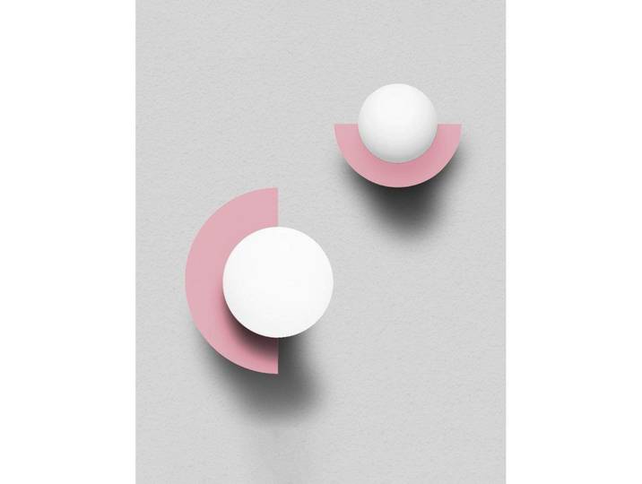 Applique murale Candy Big Circle 180 L, rose - Swedish Ninja - Salon / séjour - Métal