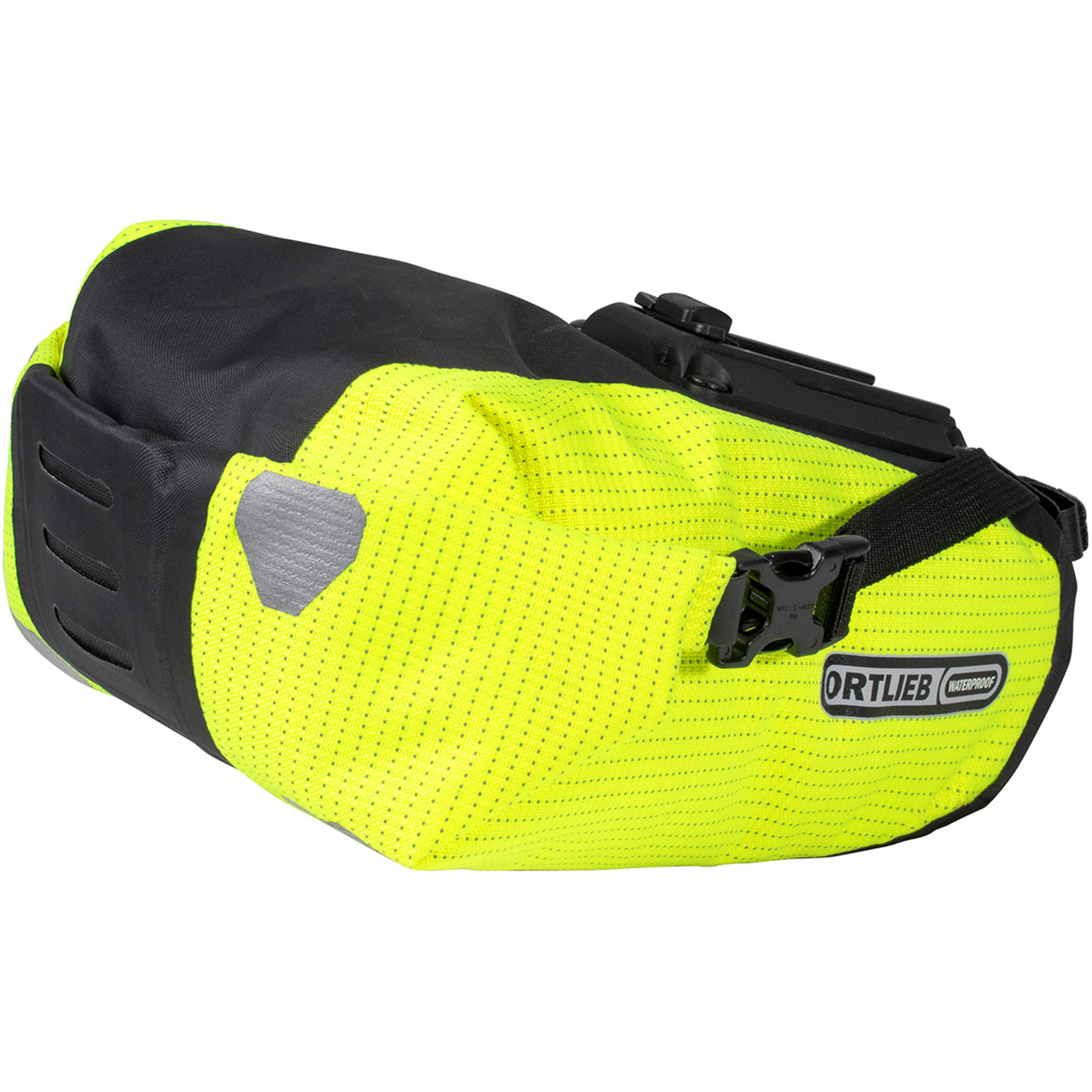Ortlieb Saddle-Bag High-Vis Satteltasche Fahrradtaschen gelb Größe 4,1L Mountainbike | Rennrad | Gravel Wasserdicht