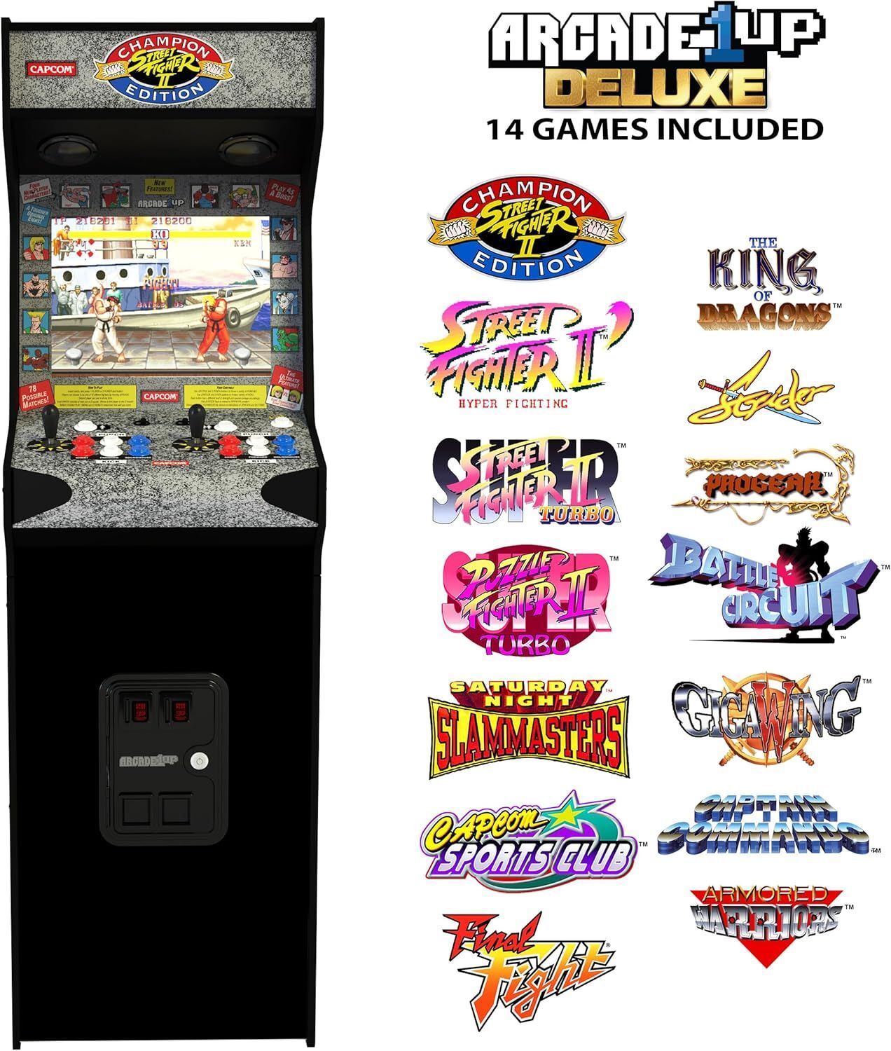 Arcade1Up Street Fighter Deluxe Arcade -pelikone
