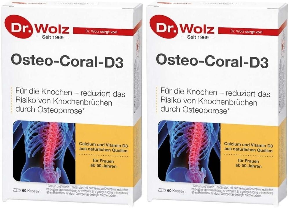 Dr. Wolz Osteo Coral D3 Dr.Wolz Kapseln 2x 2x60 St