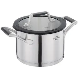 Küchenprofi Kochtopf COMO 16 cm, Pfanne + Kochtopf, Silber