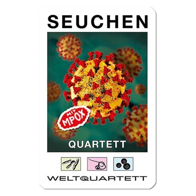 Weltquartett 1010 - SEUCHEN-QUARTETT - Krankheiten und ihre Erreger (DE-Ausgabe) (Deutsch, 2 - 4 Spieler) (1010)