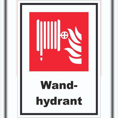 HB-Druck Wandhydrant Aufkleber A4 (210x297mm)