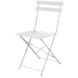 Bolero klappbare Terrassenstühle Stahl grau