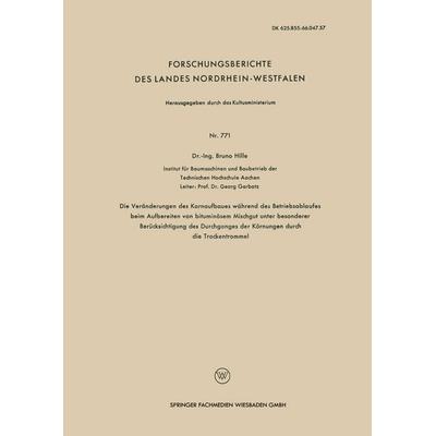 Die Veränderungen des Kornaufbaues während des Betriebsablaufes beim Aufbereiten von bituminösem Mischgut unter besonderer Berücksichtigung des