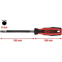 KS Tools ERGOTORQUE Stecknuss-Schraubendreher, 8mm - 911.1128