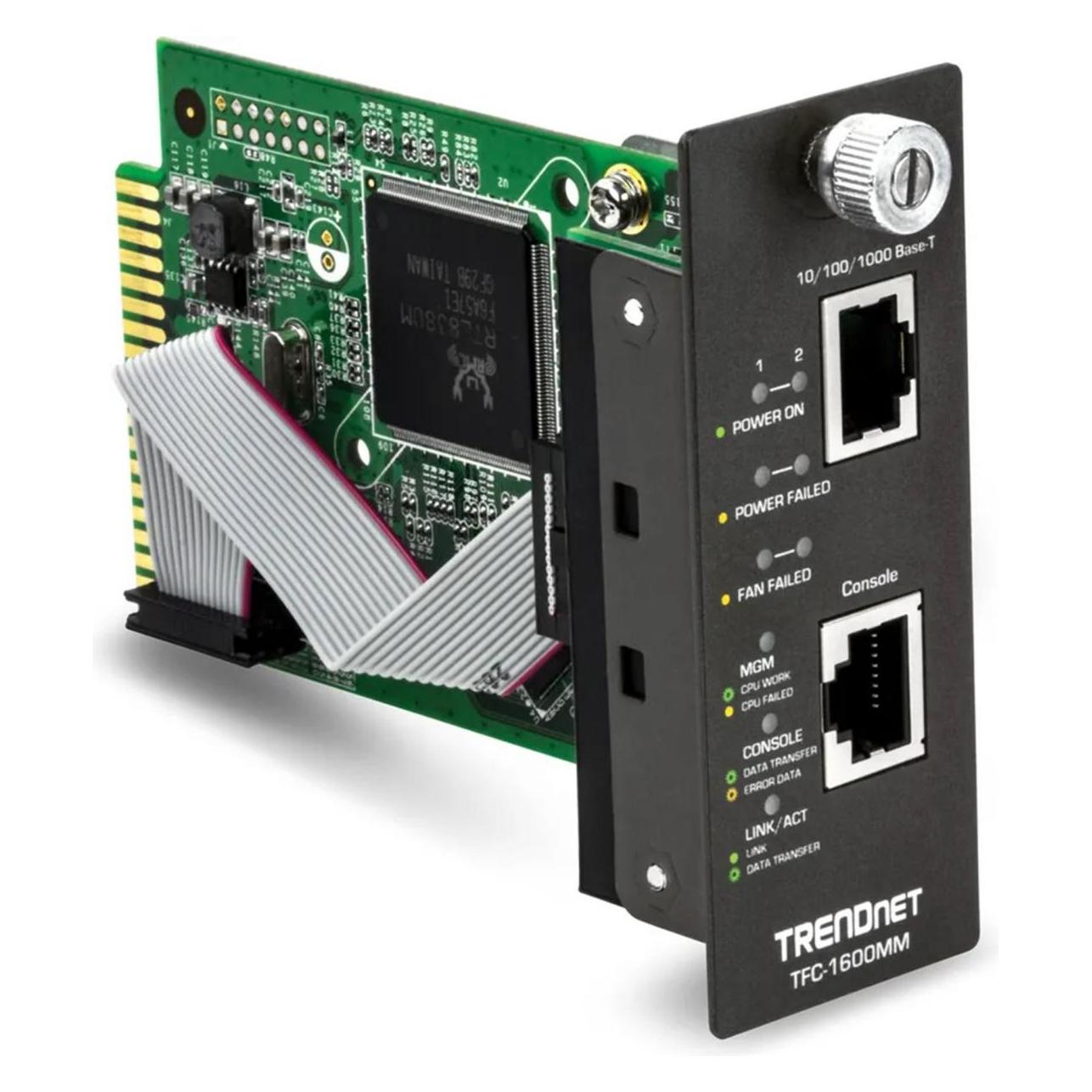 Trendnet SNMP-Management-Modul, 10/100Mbps Fast Ethernet port (2 Ports) (TFC-1600MM)