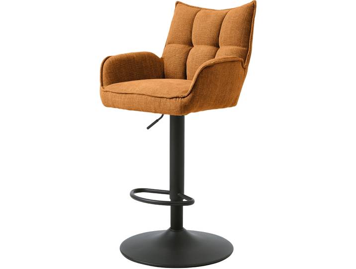 Barhocker 2er-Set Marie rost Polyester H 53 cm