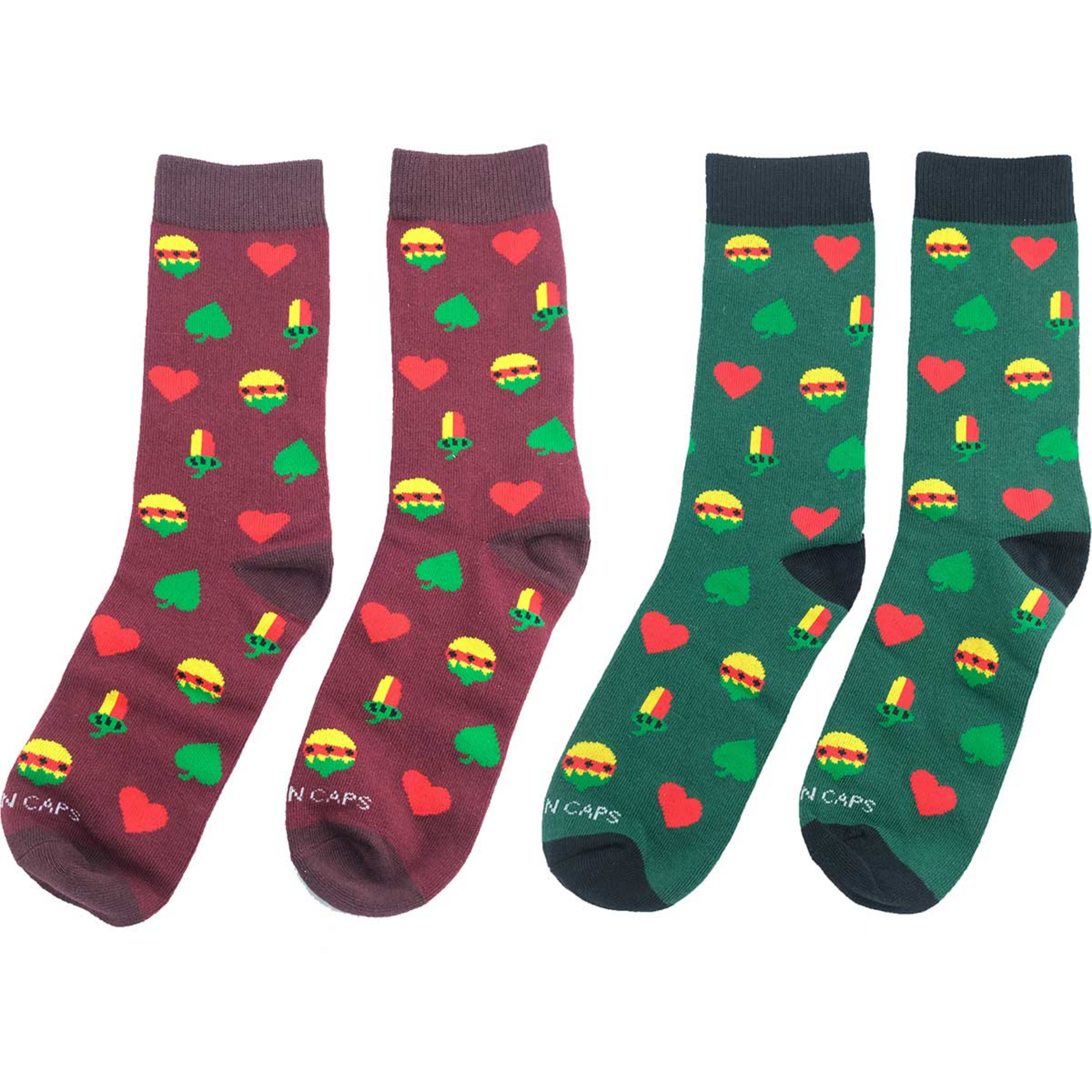 Bavarian Caps Schafkopf 2er Pack Freizeitsocken mehrfarbig Größe 36 Lifestyle Widerstandsfähig