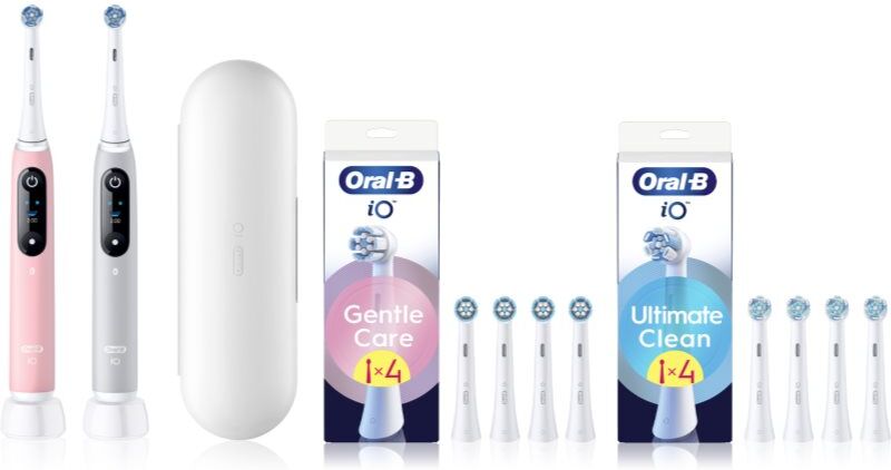 Oral-B iO6 Connected Coach set of toothbrushes with replacement heads