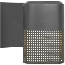 Nordlux, Gartenbeleuchtung, Wandleuchte Sidara Seaside antracit 15W, E27, IP54 (E27, IP54)