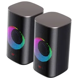 Havit SK212 RGB computer speakers, PC Lautsprecher, Schwarz