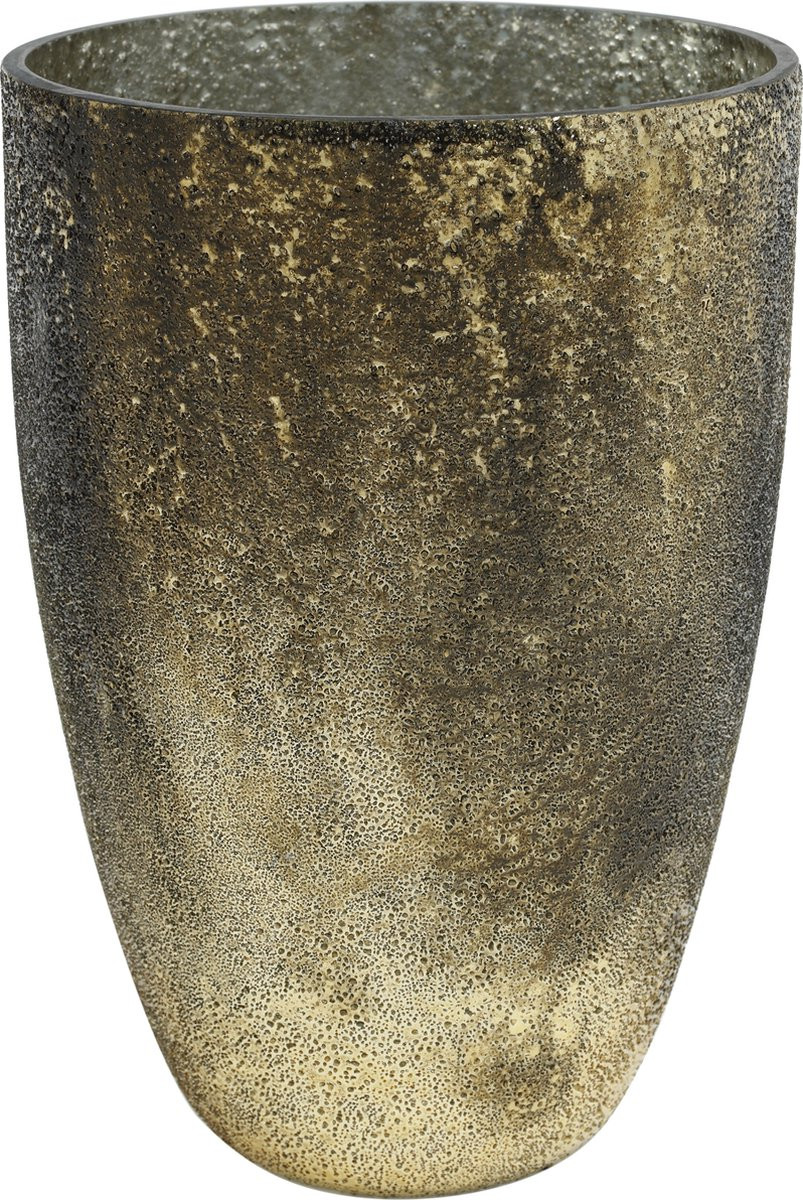 PTMD Collection Didi Gold shiny glass stormlicht rond M