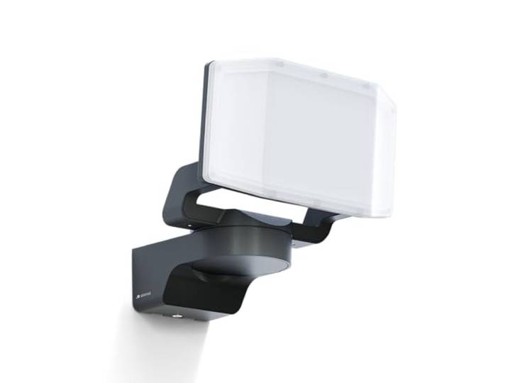 Steinel LED Strahler XLED Protect Anthrazit, Panorama Flutlicht, LED Panel voll schwenkbar, 3000 K warmweiß, 13.6 W, IP54