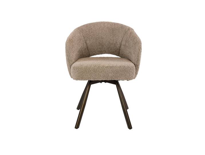 2er Set Clemento Salon Cross Armstuhl drehbar
