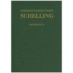 Schelling: Hist.-Krit.Ausg. II/1/1, Fachbücher von Friedrich Wilhelm Joseph Schelling