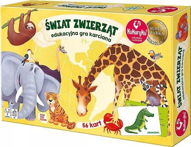 Kukuryku Educatief kaartspel Wereld van dieren 64244
