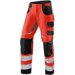 Kübler, Arbeitshose, Bundhose Sommer rot/schwarz Gr. 24 (24)